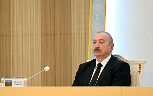 Лидеры Азербайджана, Туркменистана и Узбекистана выступили с заявлением для прессы по итогам встречи