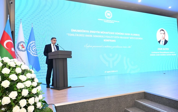 Ümumdünya Əməyin Mühafizəsi Gününə həsr olunmuş konfrans keçirilib
