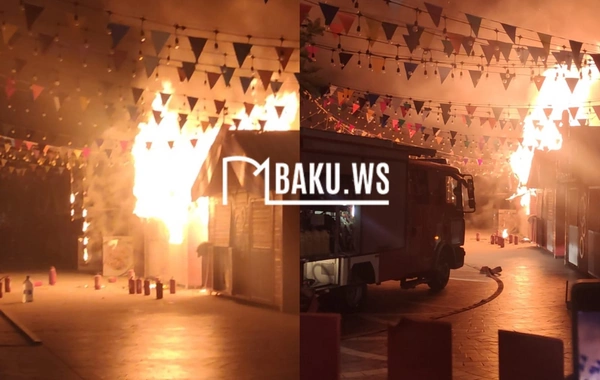 Fəvvaələr Meydanında güclü yanğın