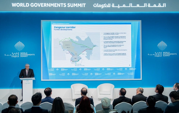 Samir Şərifov beynəlxalq forumda Zəngəzur Dəhlizinin strateji önəmindən bəhs edib