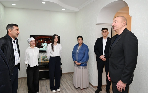 Prezident İlham Əliyev Xocavənd rayonunun Hadrut qəsəbəsində olub