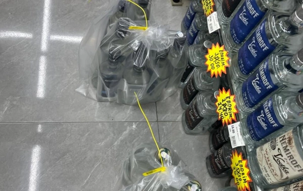 Salyanda marketdə yararsız məhsullar və saxta içkilər tapıldı