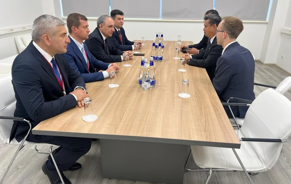 Baş prokuror Şərq İqtisadi Forumunda Qarabağdakı yenidənqurma işlərindən danışıb