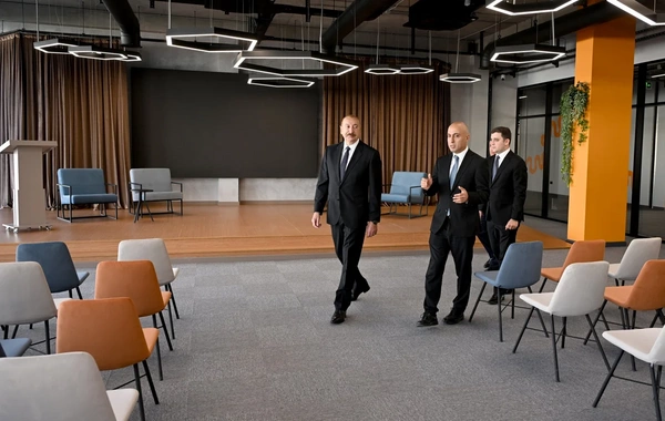 İlham Əliyev "SABAH.city" innovasiya şəhərciyinin birinci mərhələsinin açılışında iştirak edib