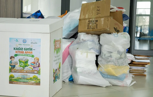 "Kağız gətir - kitab apar" sosial-ekoloji layihəsinə start verildi