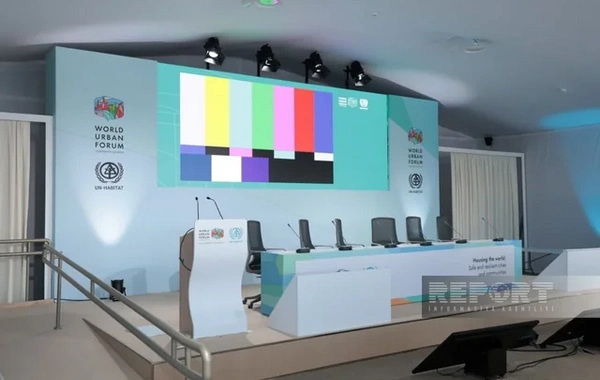 Media nümayəndələri Bakı Olimpiya Stadionunda WUF13-lə bağlı görülən işlərlə tanış olublar