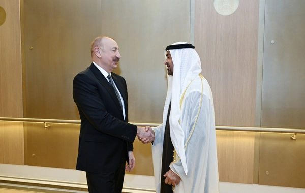 Prezident İlham Əliyev Birləşmiş Ərəb Əmirliklərinə səfərə gəlib