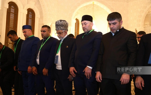 Azərbaycan Din Xadimləri Forumunun iştirakçıları vəhdət namazı qılıblar
