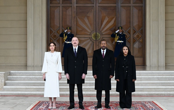 Efiopiyanın Baş nazirinin şərəfinə rəsmi nahar verilib