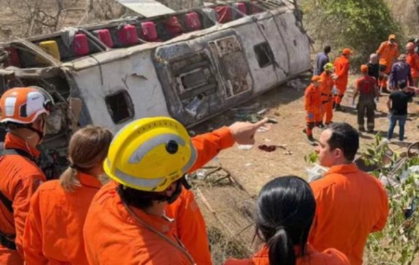 Braziliyada avtobus qəzası: 16 nəfər ölüb, 44 nəfər yaralanıb