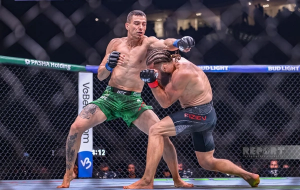 Bakıda tarixi UFC gecəsi: Fiziyevdən möhtəşəm qələbə - FOTOREPORTAJ