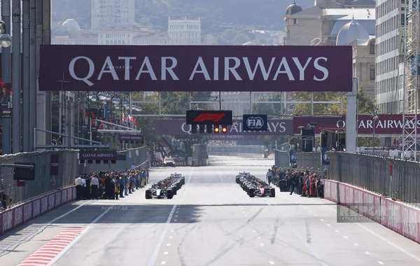 The main race of the Formula 1 Azerbaijan Grand Prix has started in Baku