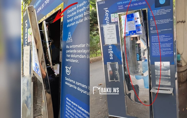 Bakıda su aparatlarını sındıraraq pulları OĞURLADILAR