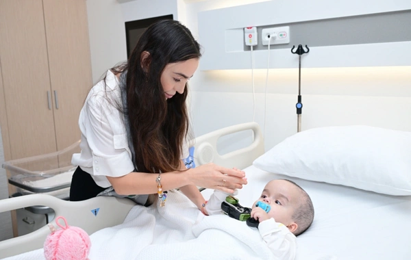 Leyla Əliyeva Liv Bona Dea Hospitalında Sümük iliyi nəqli mərkəzinin açılışında iştirak edib