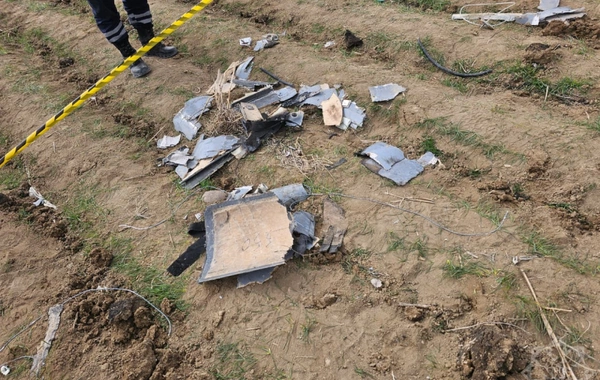 Naxçıvanda məktəb yaxınlığına düşən dronun qalıqları