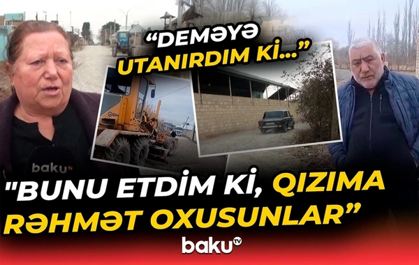 Yevlaxda nümunəvi addım: Ehsan əvəzinə kəndin yolunu abadlaşdırdı
