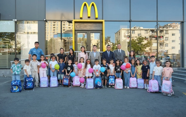 "McDonald"s Azərbaycan" ölkə üzrə şəhid ailələrinin birinci sinif şagirdlərini məktəb ləvazimatları ilə təmin etdi