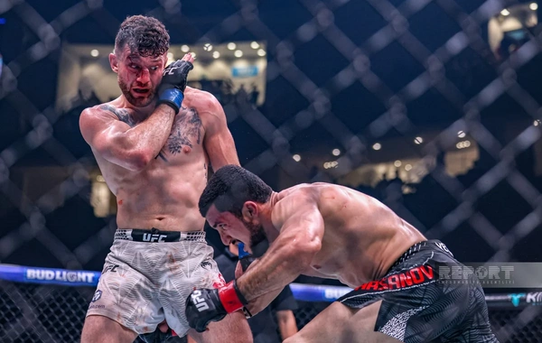 Bakıda tarixi UFC gecəsi: Fiziyevdən möhtəşəm qələbə - FOTOREPORTAJ