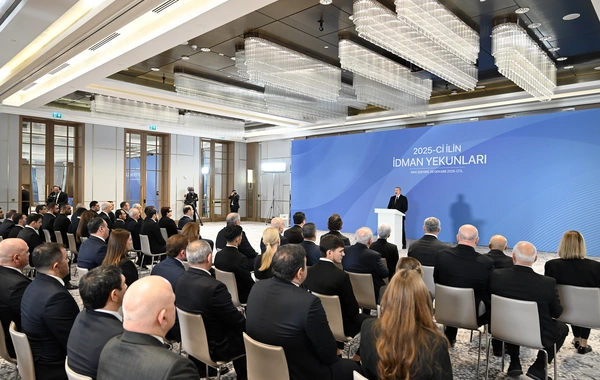 Президент Ильхам Алиев принял участие в церемонии, посвященной спортивным итогам 2025 года