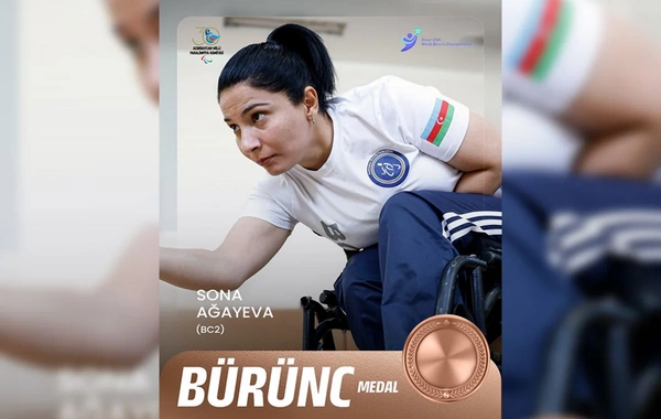 Sona Ağayeva boccia üzrə dünya çempionatında bürünc medal qazanıb