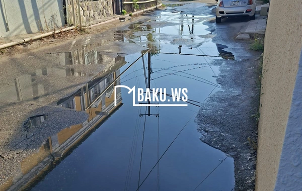 Mərdəkan qəsəbəsində kanalizasiya xəttində qəza baş verib