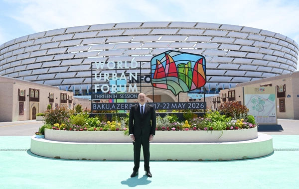 Prezident İlham Əliyev Bakı Olimpiya Stadionunun ərazisində WUF13 ilə bağlı görülən işlərlə tanış olub