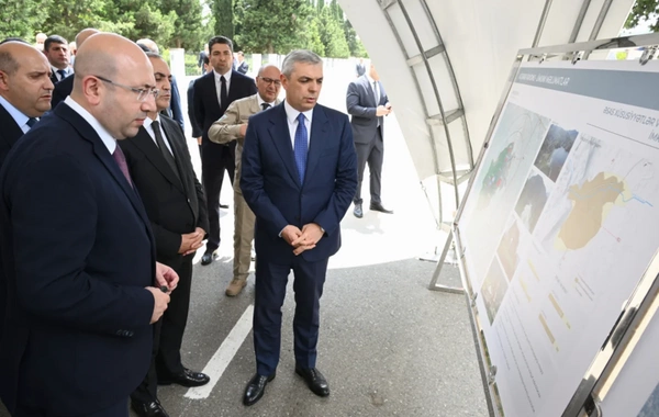 Əlaqələndirmə Qərargahının iclasının iştirakçıları Ağdərə şəhərinin Baş planı ilə tanış olublar