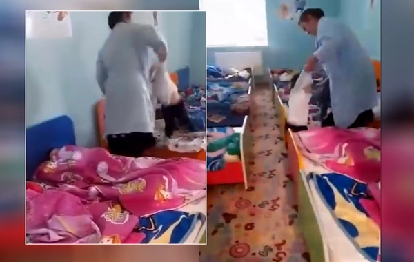 Bağçada azyaşlıya qarşı şiddət göstərilib - GÖRÜNTÜLƏR