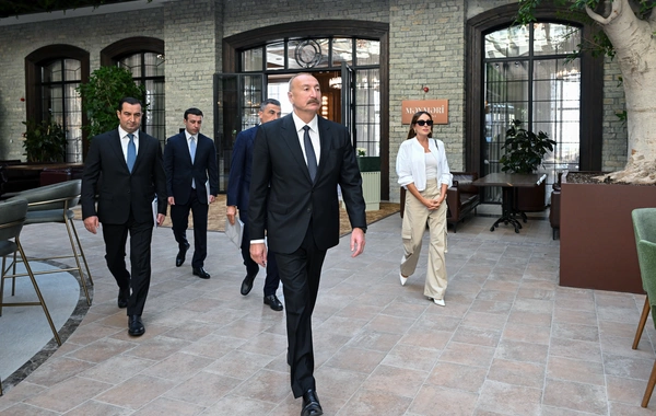 İlham Əliyev Şamaxıda "Meysari Grand Hotel & SPA" kompleksinin açılışını edib