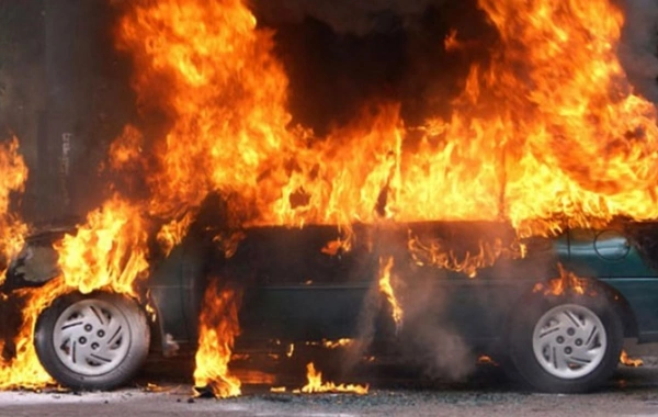 Təbrizdə dəhşətli qəza: Sürücü diri-diri yandı