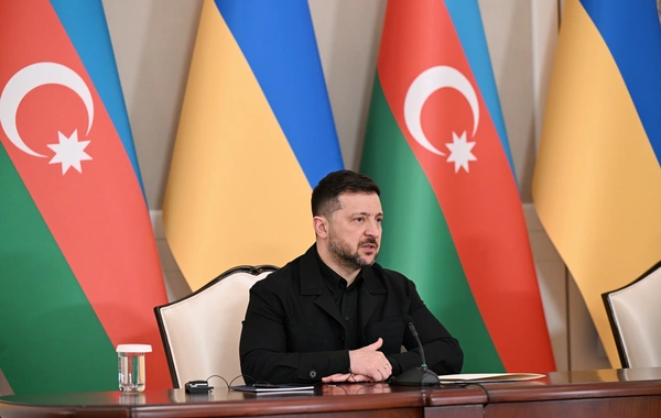 Azərbaycan və Ukrayna prezidentləri mətbuata bəyanatlarla çıxış ediblər