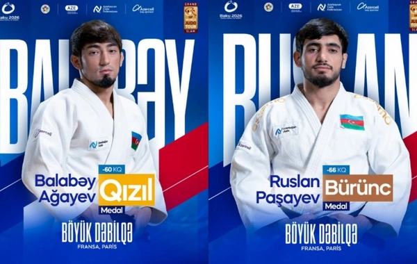 Böyük Dəbilqə: Azərbaycan cüdoçuları ilk günü bir qızıl, bir bürünc medalla başa vurublar