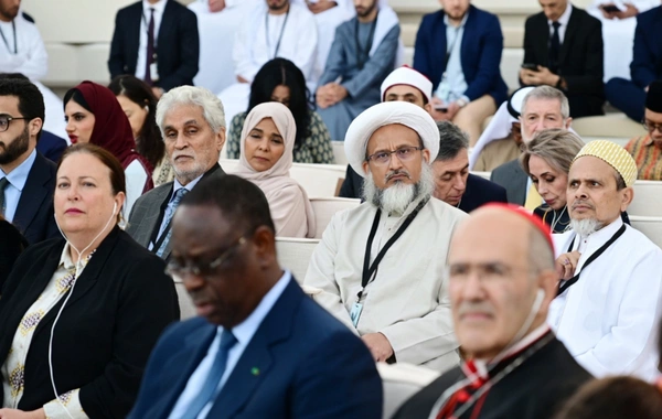 Leyla Əliyeva Əbu-Dabidə "İnsan Qardaşlığı Məclisi" tədbirində iştirak edib