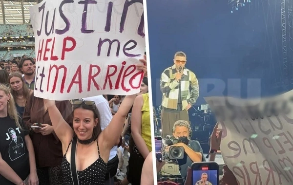 Got married thanks to Timberlake? Russian girl flooded with marriage proposals after concert in Baku