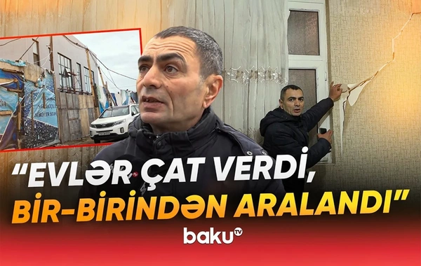 Sumqayıtda aparılan tikinti sakinlərin evinə ziyan vurub? - RƏSMİ CAVAB