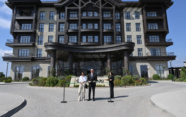 Ильхам Алиев принял участие в открытии комплекса Meysari Grand Hotel & SPA в Шамахы