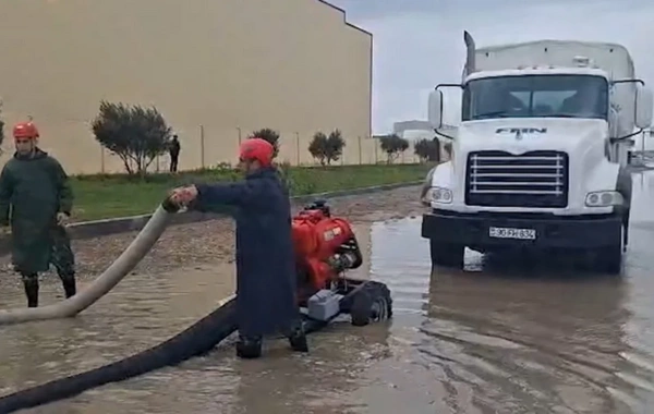 Güclü yağışların fəsadları aradan qaldırılır