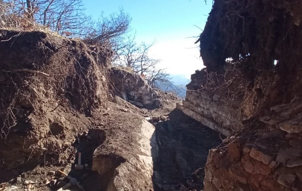 Arxeoloji abidədə qanunsuz qazıntı aparan şəxslər SAXLANILDI