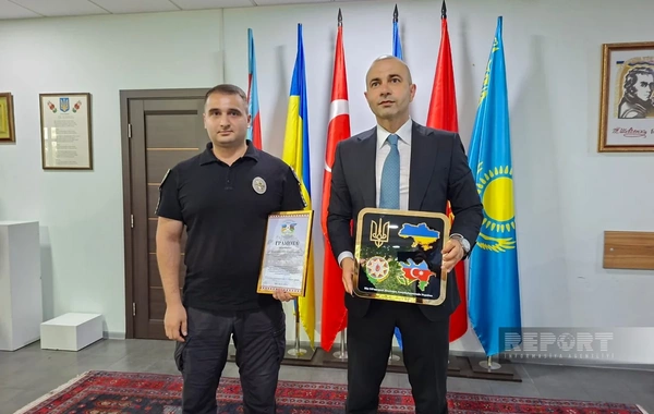 Ukrayna Milli Polisində xidmət edən azərbaycanlılar mükafatlandırılıb