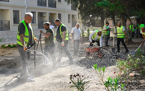"Abşeron" sağlamlıq və istirahət mərkəzinin ərazisində abadlıq və yaşıllığın qorunması aksiyası keçirilib