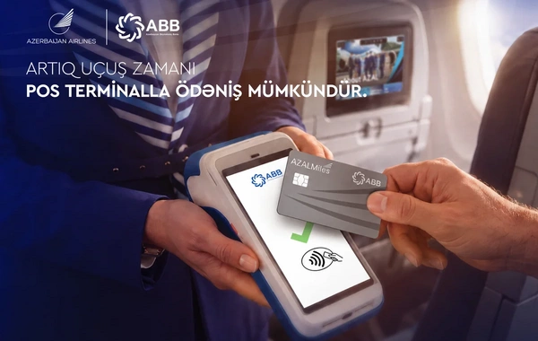 AZAL təyyarə göyərtəsində POS-terminalla ödəniş imkanını istifadəyə verib