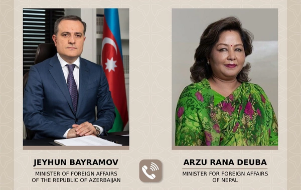 Azərbaycan və Nepal XİN başçıları müxtəlif sahələrdə əməkdaşlığı müzakirə edib