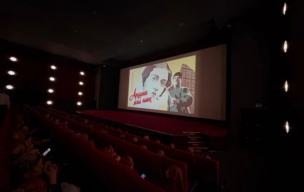 Türkmənistanda "Arşın mal alan" tammetrajlı bədii filminin nümayişi olub