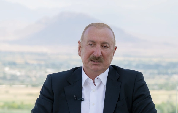 Prezident İlham Əliyev Naxçıvanda Azərbaycan Televiziyasına müsahibə verib