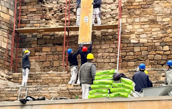 İçərişəhər qoruğu: Qala divarında baş vermiş qismən dağılma ilə bağlı təxirəsalınmaz tədbirlər görülür