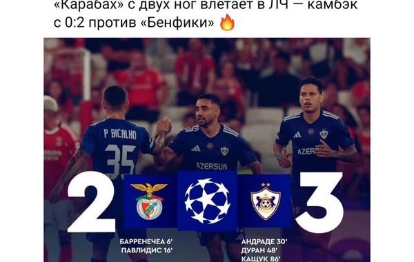 "Qarabağ"ın tarixi qələbəsi DÜNYA MƏTBUATINDA
