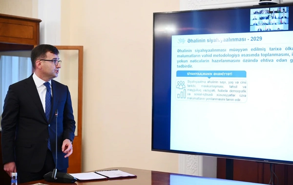 Nazirlər Kabinetində 2029-cu il əhalinin siyahıyaalınmasına həsr olunan iclas keçirilib