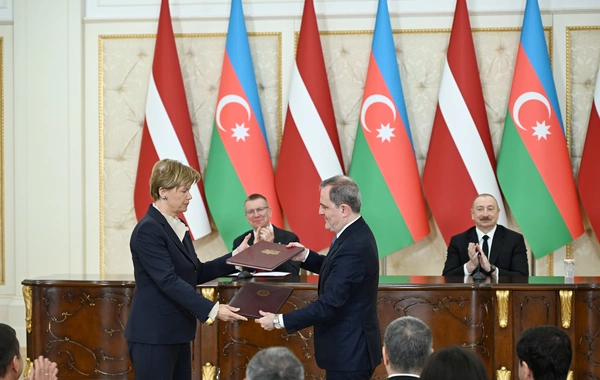 Azərbaycanla Latviya arasında 5 sənəd mübadilə edilib