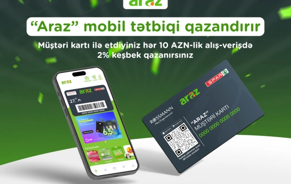 Araz mobil tətbiqi qazandırır