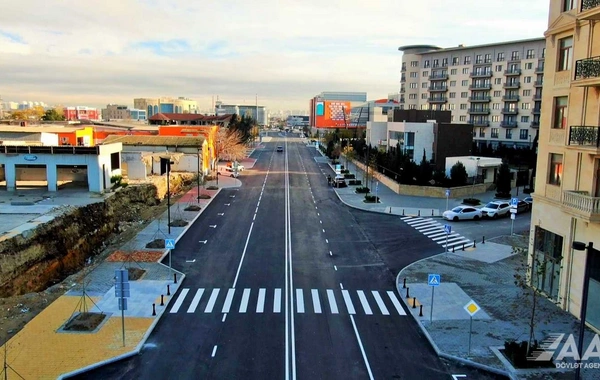 Bakının Süleyman Vəzirov küçəsində yenidənqurma işləri başa çatdırılıb
